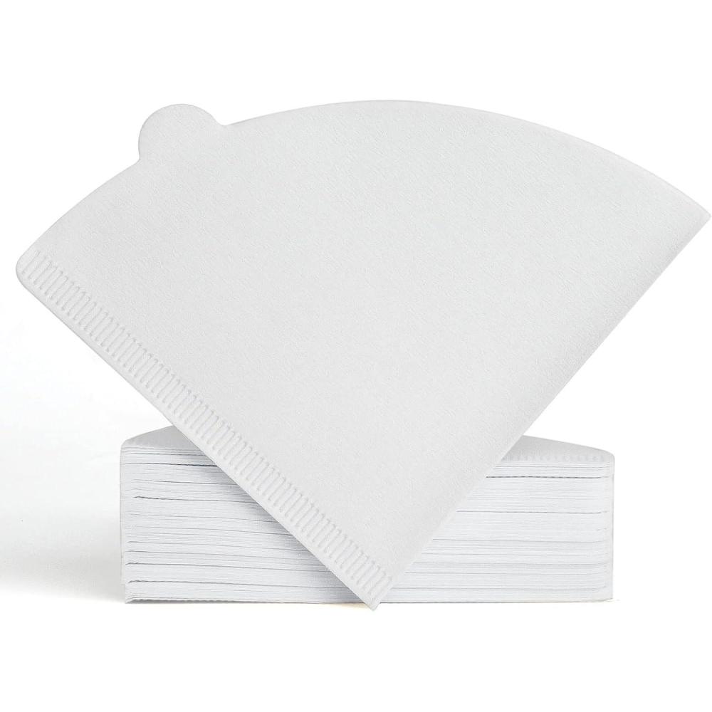 imageNiveaya 200 Count Cone Coffee Filters Size 02 Natural Unbleached Paper Coffee Filter Disposable Cone Filters for Pour Over and Drip Coffee Maker 24Cupnatural white