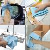image24 Pcs Fish Scale Streak Free Miracle Cleaning Cloth Easy Clean Nanoscale Microfiber Window Mirror Glass Cleaning Cloth Lint Free Cloth Wine Glass Polishing Towel ReusableBlueGrayPurplePink