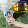 image24 Pcs Fish Scale Streak Free Miracle Cleaning Cloth Easy Clean Nanoscale Microfiber Window Mirror Glass Cleaning Cloth Lint Free Cloth Wine Glass Polishing Towel ReusableBlueGrayPurplePink