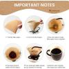 imageNiveaya 200 Count Cone Coffee Filters Size 02 Natural Unbleached Paper Coffee Filter Disposable Cone Filters for Pour Over and Drip Coffee Maker 24Cupnatural brown