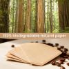 imageNiveaya 200 Count Cone Coffee Filters Size 02 Natural Unbleached Paper Coffee Filter Disposable Cone Filters for Pour Over and Drip Coffee Maker 24Cupnatural brown