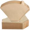 imageNiveaya 200 Count Cone Coffee Filters Size 02 Natural Unbleached Paper Coffee Filter Disposable Cone Filters for Pour Over and Drip Coffee Maker 24Cupnatural brown