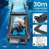 imageNiveaya Double Space Waterproof Phone Pouch  2 Pack Waterproof Phone Lanyard Case with iPhone 1615141312 Pro Max up to 83quot Phone Dry Bags for Vacation Beach Pool Kayak Cruise Travel EssentialsBlack Teal