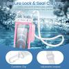 imageNiveaya Floatable Floating Waterproof Phone Pouch 2 PackUp to 85quot Large Space Adjustable Neck Lanyard Waterproof Phone Case Phone Dry Bags for Vacation Beach Pool Kayak Cruise Travel EssentialsBlack  Pink