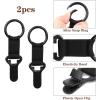 imageNiveaya Hat Clip for Travel on Bag  2 Pack Vacation Beach Cruise Essentials Accessory for Travel Handbag Backpack LuggageBlack  Black