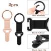 imageNiveaya Hat Clip for Travel on Bag  2 Pack Vacation Beach Cruise Essentials Accessory for Travel Handbag Backpack LuggageBlack  Pink