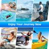 imageNiveaya IP68 Waterproof Fanny Pack  2 Pack Floating Dry Bag Pouch Phone Waterproof Waist Pouch Dry Bag Beach Kayaking Swimming Boat Essentials for iPhone 1615141312 Pro Max up to 95quotGreenkPink