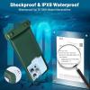 imageNiveaya Waterproof Phone Pouch Waterproof Phone Case Compatible for iPhone 15 14 13 12 Pro Max Up to 7quot IPX8 Cellphone Kayak Accessories Travel Essentials 1PackPack of 1 Green
