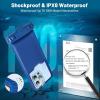 imageNiveaya Waterproof Phone Pouch Waterproof Phone Case Compatible for iPhone 15 14 13 12 Pro Max Up to 7quot IPX8 Cellphone Kayak Accessories Travel Essentials 1PackPack of 1 Dark blue
