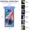 imageNiveaya Waterproof Phone Pouch Waterproof Phone Case Compatible for iPhone 15 14 13 12 Pro Max Up to 7quot IPX8 Cellphone Kayak Accessories Travel Essentials 1PackPack of 1 Light blue
