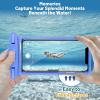 imageNiveaya Waterproof Phone Pouch Waterproof Phone Case Compatible for iPhone 15 14 13 12 Pro Max Up to 7quot IPX8 Cellphone Kayak Accessories Travel Essentials 1PackPack of 1 Light blue