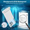 imageNiveaya Waterproof Phone Pouch Waterproof Phone Case Compatible for iPhone 15 14 13 12 Pro Max Up to 7quot IPX8 Cellphone Kayak Accessories Travel Essentials 1PackPack of 1 White