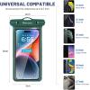 imageNiveaya Waterproof Phone Pouch Waterproof Phone Case Compatible for iPhone 15 14 13 12 Pro Max Up to 7quot IPX8 Cellphone Kayak Accessories Travel Essentials 1PackPack of 1 Green