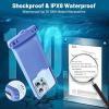 imageNiveaya Waterproof Phone Pouch Waterproof Phone Case Compatible for iPhone 15 14 13 12 Pro Max Up to 7quot IPX8 Cellphone Kayak Accessories Travel Essentials 1PackPack of 1 Light blue