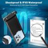imageNiveaya Waterproof Phone Pouch Waterproof Phone Case Compatible for iPhone 15 14 13 12 Pro Max Up to 7quot IPX8 Cellphone Kayak Accessories Travel Essentials 1PackPack of 1 Black 1 White