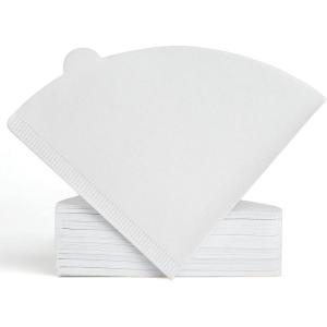 imageNiveaya 200 Count Cone Coffee Filters Size 02 Natural Unbleached Paper Coffee Filter Disposable Cone Filters for Pour Over and Drip Coffee Maker 24Cupnatural white