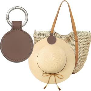 imageNiveaya Magnetic Hat Clip for Travel on Bag  Magnet Storage Hook Vacation Traveling Essentials Accessory BeigeCoffee Brown