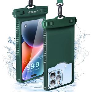 imageNiveaya Waterproof Phone Pouch Waterproof Phone Case Compatible for iPhone 15 14 13 12 Pro Max Up to 7quot IPX8 Cellphone Kayak Accessories Travel Essentials 1PackPack of 1 Green