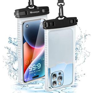 imageNiveaya Waterproof Phone Pouch Waterproof Phone Case Compatible for iPhone 15 14 13 12 Pro Max Up to 7quot IPX8 Cellphone Kayak Accessories Travel Essentials 1Packpack of 1 Clear