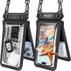 imageNiveaya IPX8 Waterproof Fanny Pack 2Pack Double Space Waterproof Phone Pouch 2Pack