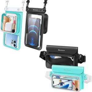 imageNiveaya Waterproof Phone Pouch 2Pack Waterproof Fanny Pack 2Pack