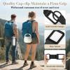 imageNiveaya Hat Clip for Travel  2PCS Stylish Hat Clip for Baseball Cap amp Snapback Trucker Ponytail Hat Sturdy Carabiner with Double Lock for Backpack Luggage Bag Outdoor Vacation Cruise Essentials2PCS BlackBlack