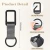 imageNiveaya Hat Clip for Travel  2PCS Stylish Hat Clip for Baseball Cap amp Snapback Trucker Ponytail Hat Sturdy Carabiner with Double Lock for Backpack Luggage Bag Outdoor Vacation Cruise Essentials2PCS BlackDark Grey