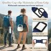 imageNiveaya Hat Clip for Travel  2PCS Stylish Hat Clip for Baseball Cap amp Snapback Trucker Ponytail Hat Sturdy Carabiner with Double Lock for Backpack Luggage Bag Outdoor Vacation Cruise Essentials2PCS BlackNavy Blue