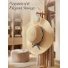 imageNiveaya Upgraded Magnetic Hat Clip for Hanging Sunglasses Stylish Hat Clip for Travel Bag Luggage Backpack Strong Magnet Hat Holder HandsFree Beach Cruise Vacation Essentials 1Pack Beige2Pcs Beige