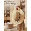 imageNiveaya Upgraded Magnetic Hat Clip for Hanging Sunglasses Stylish Hat Clip for Travel Bag Luggage Backpack Strong Magnet Hat Holder HandsFree Beach Cruise Vacation Essentials 1Pack Beige1pcs Brown