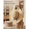 imageNiveaya Upgraded Magnetic Hat Clip for Hanging Sunglasses Stylish Hat Clip for Travel Bag Luggage Backpack Strong Magnet Hat Holder HandsFree Beach Cruise Vacation Essentials 1Pack Beige1Pcs Black