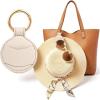 imageNiveaya Upgraded Magnetic Hat Clip for Hanging Sunglasses Stylish Hat Clip for Travel Bag Luggage Backpack Strong Magnet Hat Holder HandsFree Beach Cruise Vacation Essentials 1Pack Beige1Pcs Beige