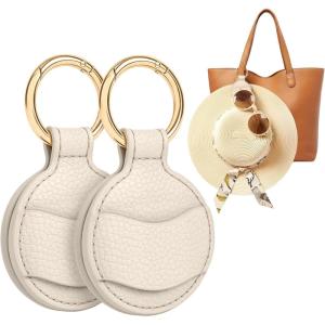imageNiveaya Upgraded Magnetic Hat Clip for Hanging Sunglasses Stylish Hat Clip for Travel Bag Luggage Backpack Strong Magnet Hat Holder HandsFree Beach Cruise Vacation Essentials 1Pack Beige2Pcs Beige