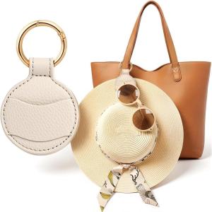 imageNiveaya Upgraded Magnetic Hat Clip for Hanging Sunglasses Stylish Hat Clip for Travel Bag Luggage Backpack Strong Magnet Hat Holder HandsFree Beach Cruise Vacation Essentials 1Pack Beige1Pcs Beige