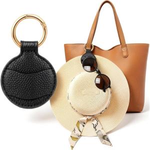 imageNiveaya Upgraded Magnetic Hat Clip for Hanging Sunglasses Stylish Hat Clip for Travel Bag Luggage Backpack Strong Magnet Hat Holder HandsFree Beach Cruise Vacation Essentials 1Pack Beige1Pcs Black