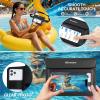 imageNiveaya Double Space Waterproof Fanny Pack IPX8 Waterproof Pouch Dry Belt Bag for Beach Kayaking Swimming Touchscreen amp PhotographyBoat Travel Essentials for Women Men2 PackBlackBlack