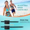imageNiveaya Double Space Waterproof Fanny Pack IPX8 Waterproof Pouch Dry Belt Bag for Beach Kayaking Swimming Touchscreen amp PhotographyBoat Travel Essentials for Women Men2 PackBlackBlue