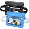 imageNiveaya IPX8 Waterproof Fanny Pack Waterproof Pouch Dry Belt Bag for Beach Kayaking Swimming Boat Travel Cruise Essentials Waterproof Phone Bag Passport Holder for Women Men2 PackBlackBlue