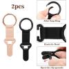 imageNiveaya Hat Clip for Travel on Bag  2 Pack Vacation Beach Cruise Essentials Accessory for Travel Handbag Backpack Luggage Securely Hold to Keep Hat Shaped BrownBrownBlack  Pink
