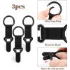 imageNiveaya Hat Clip for Travel on Bag  2 Pack Vacation Beach Cruise Essentials Accessory for Travel Handbag Backpack Luggage Securely Hold to Keep Hat Shaped BrownBrown3pcs Blackblackblack