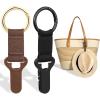 imageNiveaya Hat Clip for Travel on Bag  2 Pack Vacation Beach Cruise Essentials Accessory for Travel Handbag Backpack Luggage Securely Hold to Keep Hat Shaped BrownBrown2pcs Blackbrown