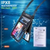 image:imageNiveaya Double Space Waterproof Phone Pouch IPX8 Phone Case with Lanyard for iPhone 17 16 15 Pro Max Galaxy S25 Ultra Cellphone Dry Bag for Beach Cruise Travel Ship Essentials 2 Pack up to 83Black Black