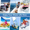 image:imageNiveaya Double Space Waterproof Phone Pouch IPX8 Phone Case with Lanyard for iPhone 17 16 15 Pro Max Galaxy S25 Ultra Cellphone Dry Bag for Beach Cruise Travel Ship Essentials 2 Pack up to 83Black Black