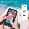 image:imageNiveaya Double Space Waterproof Phone Pouch IPX8 Phone Case with Lanyard for iPhone 17 16 15 Pro Max Galaxy S25 Ultra Cellphone Dry Bag for Beach Cruise Travel Ship Essentials 2 Pack up to 83Clear Clear