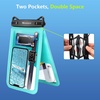 image:imageNiveaya Double Space Waterproof Phone Pouch IPX8 Phone Case with Lanyard for iPhone 17 16 15 Pro Max Galaxy S25 Ultra Cellphone Dry Bag for Beach Cruise Travel Ship Essentials 2 Pack up to 83Black Teal