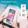 image:imageNiveaya Double Space Waterproof Phone Pouch IPX8 Phone Case with Lanyard for iPhone 17 16 15 Pro Max Galaxy S25 Ultra Cellphone Dry Bag for Beach Cruise Travel Ship Essentials 2 Pack up to 83Clear Clear