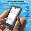 image:imageNiveaya Double Space Waterproof Phone Pouch IPX8 Phone Case with Lanyard for iPhone 17 16 15 Pro Max Galaxy S25 Ultra Cellphone Dry Bag for Beach Cruise Travel Ship Essentials 2 Pack up to 83Black  Powder Blue
