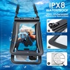image:imageNiveaya Double Space Waterproof Phone Pouch IPX8 Phone Case with Lanyard for iPhone 17 16 15 Pro Max Galaxy S25 Ultra Cellphone Dry Bag for Beach Cruise Travel Ship Essentials 2 Pack up to 83Black  Pink