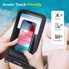 image:imageNiveaya Double Space Waterproof Phone Pouch IPX8 Phone Case with Lanyard for iPhone 17 16 15 Pro Max Galaxy S25 Ultra Cellphone Dry Bag for Beach Cruise Travel Ship Essentials 2 Pack up to 83Black Teal