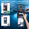 image:imageNiveaya Double Space Waterproof Phone Pouch IPX8 Phone Case with Lanyard for iPhone 17 16 15 Pro Max Galaxy S25 Ultra Cellphone Dry Bag for Beach Cruise Travel Ship Essentials 2 Pack up to 83Black Black